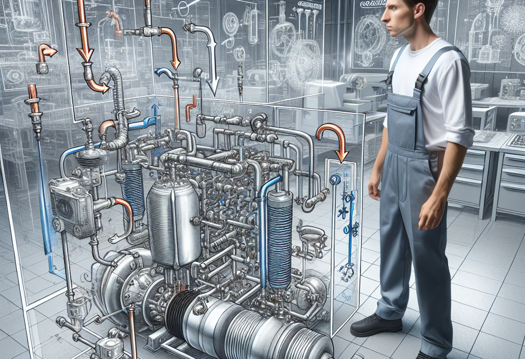 Яку послідовність має цикл роботи компресійної холодильної машини