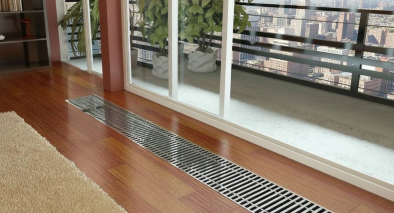 Монтаж и установка радиатора отопления в полу